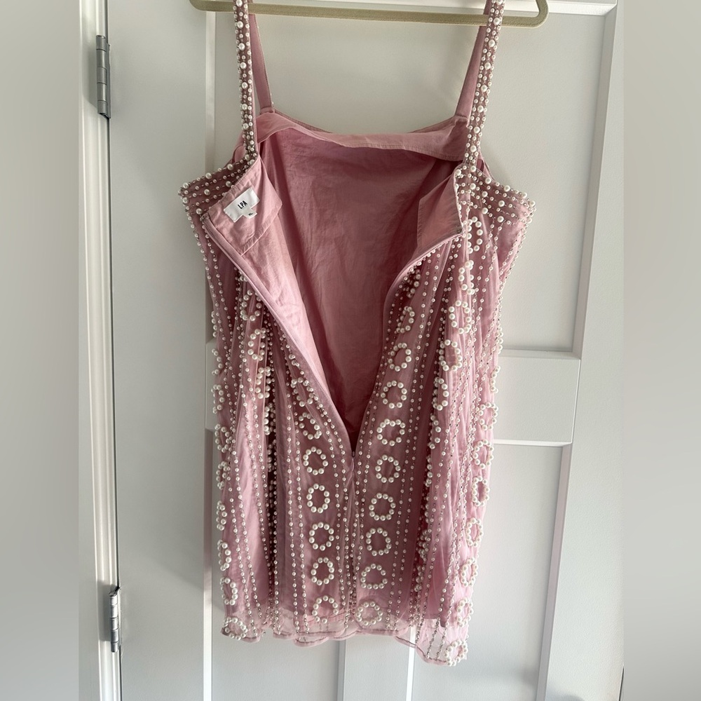 LPA Lelia Mini Dress in Bubble Pink - Picture 11 of 15